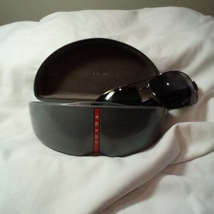 Men's Prada dark grey sunglasses
